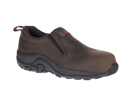 Merrell® Men's Wide Jungle Moc Leather Comp Toe Work Shoe - Espresso