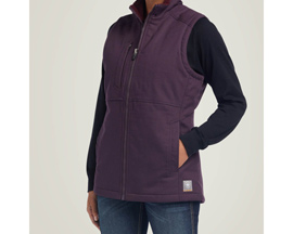 Ariat® Women's DuraCanvas™ Insulated Vest - Plum Perfect