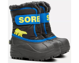 Sorel® Toddler's Snow Commander™ Snow Boots - Black/Super Blue