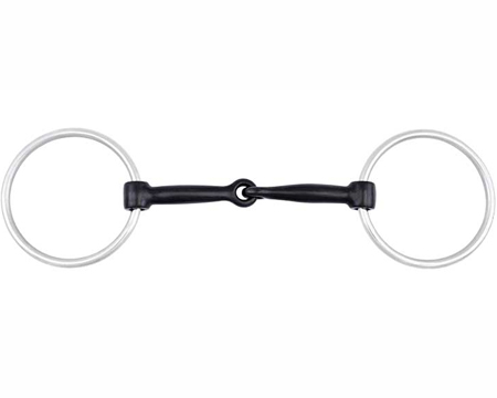 Cowboy Tack® 5 in. Sweet Iron Loose Ring Snaffle Bit - Stainless Steel