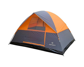 Stansport® Everest 6 Person Dome Camping Tent - Orange / Grey