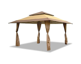 Z-Shade® Gazebo Patio Canopy 13' x 13' - Tan