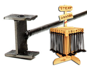 Rustic Ironwerks Letter "I" Steak Branding Iron