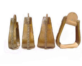 Rawhide Covered Slope Stirrup