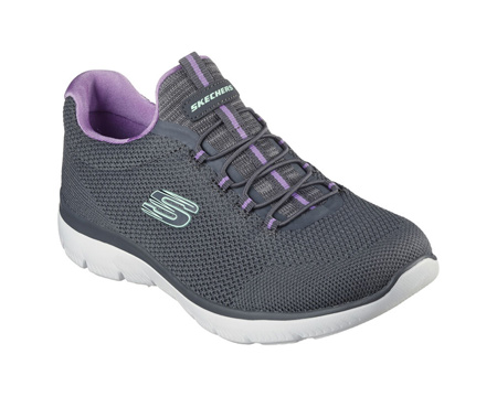 Skechers® Women's Summits Cool Classic - Charcoal / Lavendar