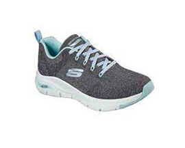 Skechers® Women's Arch Fit Comfy Wave - Charcoal / Turquoise