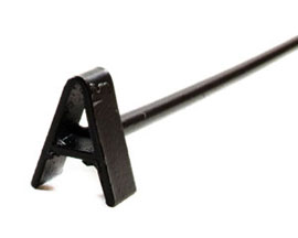 Rustic Ironwerks Letter "A" Steak Branding Iron