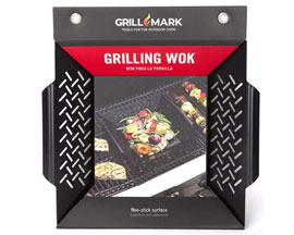 Grill Mark® Stainless Steel 12 in. x 12 in. Grilling Wok Topper - Gray