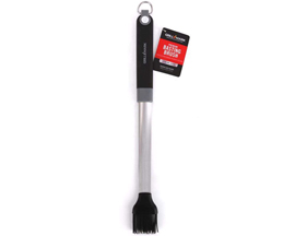 Grill Mark® Silver Grill Basting Silicone Brush - Black / Silver