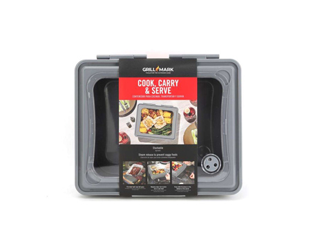 Grill Mark® Food Container Cook, Carry & Serve - Gray