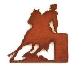 Rustic Ironwerks Barrel Racer Magnet