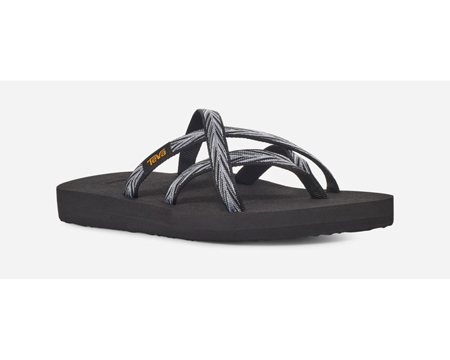 Teva® Women's Olowahu® Flip Flop Sandals - Palms Black/White