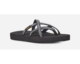 Teva® Women's Olowahu® Flip Flop Sandals - Palms Black/White
