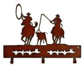 Rustic Ironwerks Team Roper Decorative Hooks