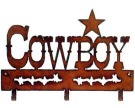 Rustic Ironwerks Cowboy Star Decorative Hooks
