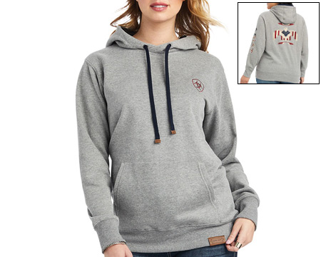 Ariat® Women's Chimayo Thunderbird Graphic Hoodie - Gray