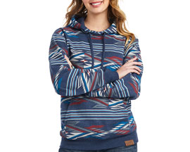 Ariat® Women's Chimayo Printed Hoodie - New Mexico Navy