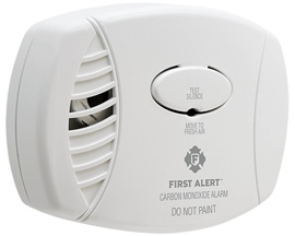 Resideo® First Alert Plug-In Carbon Monoxide Alarm with 9V Battery Backup - 1039734