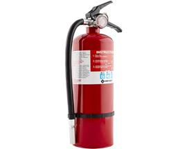 Resideo® First Alert Rechargeable Heavy Duty Fire Extinguisher UL Rated 3-A:40-B:C - Red