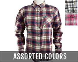Pacific Crest® Womens' Classic Long Sleeve Flannel Shirt - Assorted Colors
