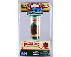 Super Impulse® World's Smallest Lincoln Logs - Wood Brown / Green
