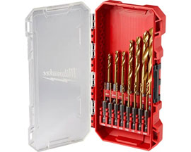 Milwaukee® Shockwave Impact Duty Red Helix Titanium Drill Bit Set - 15 pc.