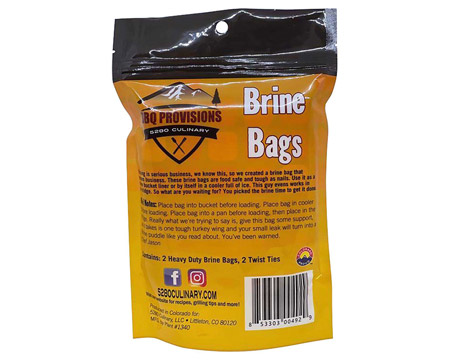 BBQ Provisions® Brine Bag 5280 Culinary