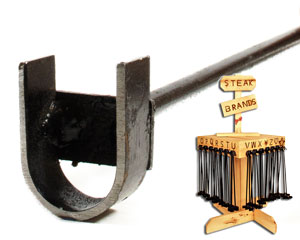 Rustic Ironwerks Letter "U" Steak Branding Iron