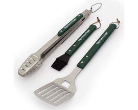 Big Green Egg® 3-Piece BBQ Stainless Steel Tool Set - Green / Silver