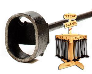 Rustic Ironwerks Letter "O" Steak Branding Iron