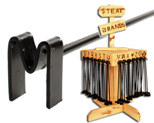 Rustic Ironwerks Letter "M" Steak Branding Iron