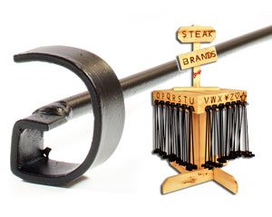 Rustic Ironwerks Letter "G" Steak Branding Iron