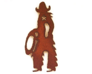 Rustic Ironwerks Cowboy w/ Chaps Magnet