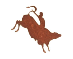 Rustic Ironwerks Bull Rider Magnet