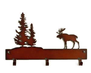 Rustic Ironwerks Moose Decorative Hooks