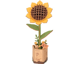 Rowood® Wooden Bloom Craft Flower Puzzle - Sunflower