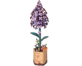 Rowood® Wooden Bloom Craft Flower Puzzle - Lilac