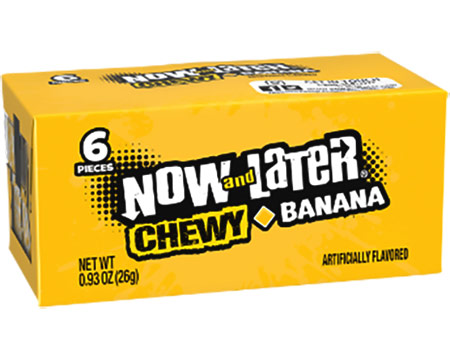 Now and Later® 6-piece Chewy Candies - Banana