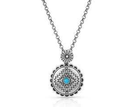 Montana Silversmiths® Center Of The Storm Turquoise Necklace