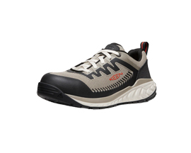 Keen Men's Arvada Work Sneaker (Carbon-Fiber Toe) in Taupe Black