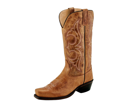 Old West Women's Brown Leather Western Boots
