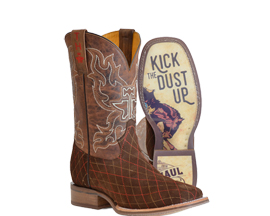Tin Haul Men's Asphalt Cracks/ Kick up the Dust Sole Boots 