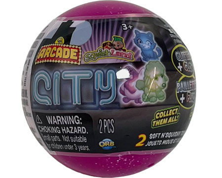 Orb® Arcade 2 pc. Glow-in-the-Dark SqwishLand Toys - City