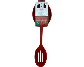 Medici® 2 pc. Silicone Slotted Spoon & Spoon Rest Set - Red