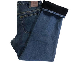 Oscar Jeans® Men's 5 Pocket Fleece Lined Jeans