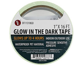 Sona Enterprises® Glow In The Dark Tape - 1" x 16 ft