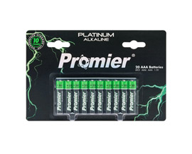 Promier® Platinum Alkaline 20 AAA Batteries