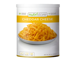 Nutristore 38.1oz Freeze Dried Shredded Cheddar Cheese 
