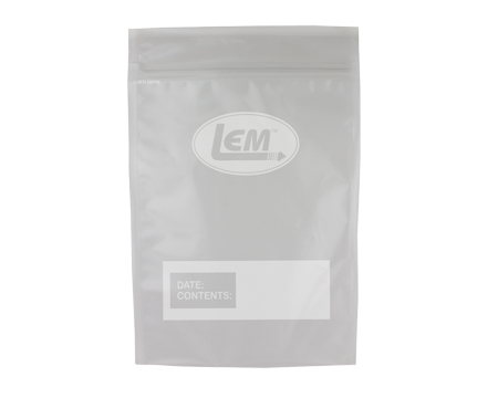 Lem Zipper Top Vacuum Bags - 8" X 12" Quart Size 100 count