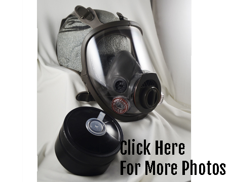 Mil-spec Pro Full Lens Gas Mask with Filter